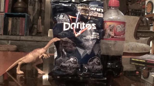 Title card image for video titled Jurassic World: Fallen Kingdom "Blue" Doritos - FOOD CORNER Title card image for video titled Jurassic World: Fallen Kingdom "Blue" Doritos - FOOD CORNER